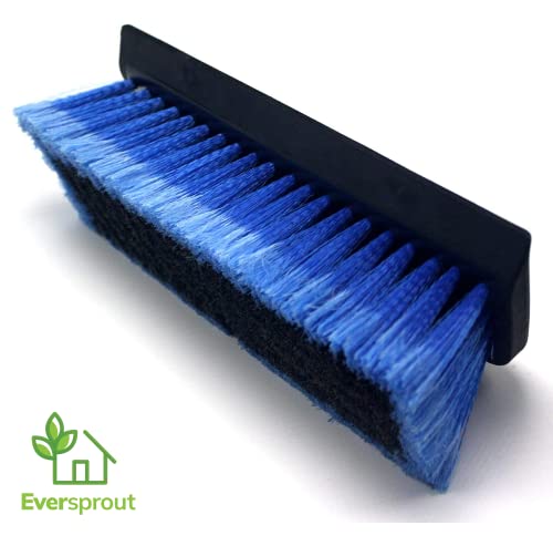 EVERSPROUT 1.5-to-3 Foot Scrub Brush | Built-in Rubber Bumper | Lightweight Extension Pole Handle | Soft Bristles wash Car, RV, Boat, Solar Panel, Deck | Shower Brush for Cleaning | Floor Brush