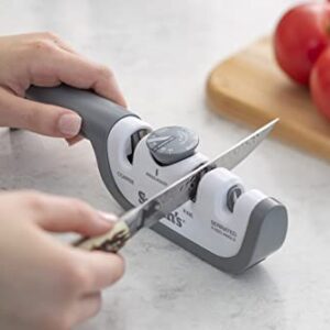 Smith's 51109 Select Angle Adjust Manual Knife Sharpener, White/Gray