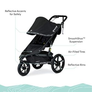 BOB Gear Alterrain Pro Jogging Stroller, Lunar - Ultra-Reflective Accents