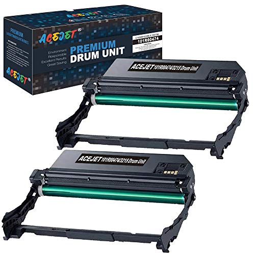 ACEJET Compatible 3215 101R00474 Drum Unit Replacement for 101R00474 Drum Cartridge Phaser 3260 Drum Unit for Use in Xerox WorkCentre 3215/3225 Xerox Phaser 3260 Laser Printers(Black 2-Pack)