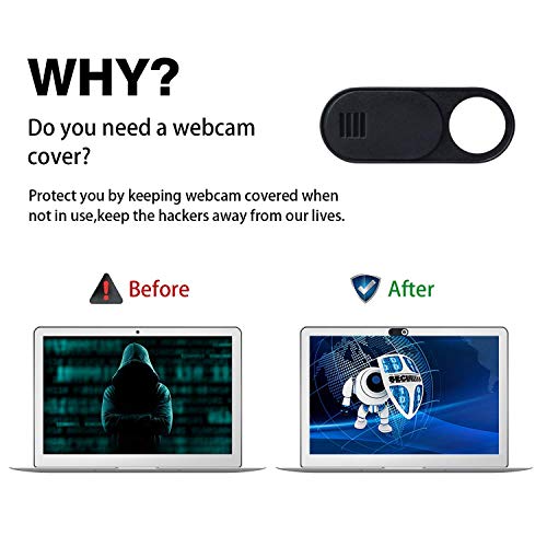 Webcam Cover Slide, Ultra Thin Round Hole Laptop Camera Cover Slide Blocker for Computer MacBook Pro iMac PC Tablet Notebook Surface Pro Echo Show Camera, Ultra Thin Privacy Protector（6 pack）