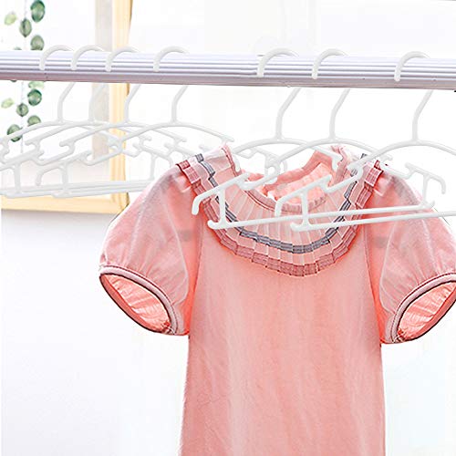 GoodtoU Baby Hangers Kids Hanger Plastic Toddler Hangers Childrens Infant White Hangers 80 Pack