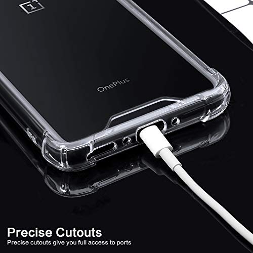 OnePlus 7 Pro Case, IDweel Crystal Clear Soft TPU Transparent Bumper Shock Absorption Technology Raised Bezels Slim Protective Cover for OnePlus 7 Pro (HD Clear)