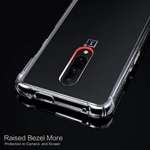 OnePlus 7 Pro Case, IDweel Crystal Clear Soft TPU Transparent Bumper Shock Absorption Technology Raised Bezels Slim Protective Cover for OnePlus 7 Pro (HD Clear)