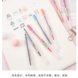 NYKKOLA Japanese Style Gel Ink Ball Point Pen [0.5mm] Fine Ballpoint Maker Pen for Office School Stationery Supply(12PCS Colorful)