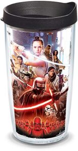 tervis made in usa double walled star wars insulated tumbler cup keeps drinks cold & hot, 16oz, episode ix