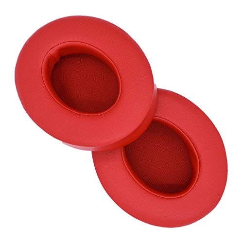 Premium Ear Pads Compatible with Beats Studio 3 Wireless Red Headphones (Studio 3 Red). Protein Leather | Soft high-Density Foam | Easy Installation