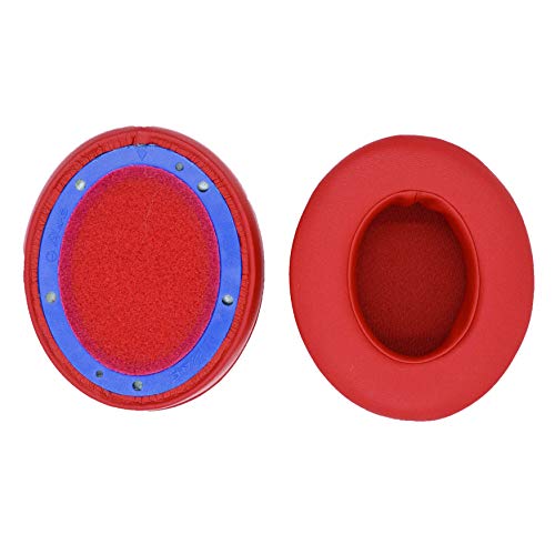 Premium Ear Pads Compatible with Beats Studio 3 Wireless Red Headphones (Studio 3 Red). Protein Leather | Soft high-Density Foam | Easy Installation