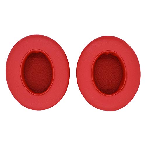 Premium Ear Pads Compatible with Beats Studio 3 Wireless Red Headphones (Studio 3 Red). Protein Leather | Soft high-Density Foam | Easy Installation