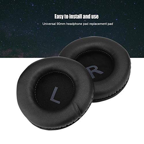 2PCS 90mm Universal Replacement Foam Headphone Ear Pads Cushion Headset Cover Case