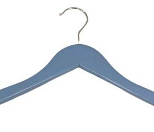 Pillowtex Children's Wood Top Clothes Hangers - Set of 20 Blue Hangers