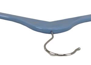 Pillowtex Children's Wood Top Clothes Hangers - Set of 20 Blue Hangers