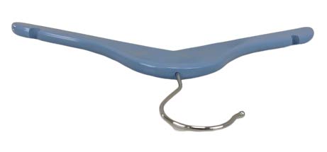 Pillowtex Children's Wood Top Clothes Hangers - Set of 20 Blue Hangers