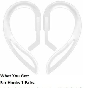 JNSA Air Pods Pro 2 Ear Hook [Compatible with AirPods Pro 2/1 & AirPods3/2/1] [Comfort][Lightweight][Anti Slip , Anti Drop , Anti Lost] AirPod EarHooks Clear