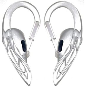 jnsa air pods pro 2 ear hook [compatible with airpods pro 2/1 & airpods3/2/1] [comfort][lightweight][anti slip , anti drop , anti lost] airpod earhooks clear