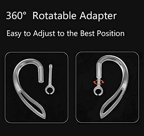 JNSA Air Pods Pro 2 Ear Hook [Compatible with AirPods Pro 2/1 & AirPods3/2/1] [Comfort][Lightweight][Anti Slip , Anti Drop , Anti Lost] AirPod EarHooks Clear