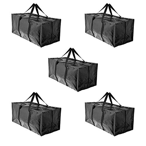 BAG-THAT! 5 Moving Bags Heavy Duty Extra Large Stronger Handles Wrap Storage Bags Totes for Storage Packing Bags Moving Supplies Storage Boxes Storage totes Moving Boxes Packing Supplies Packing Box