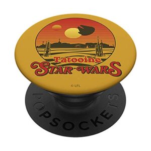 star wars tatooine sunset logo popsockets grip and stand for phones and tablets