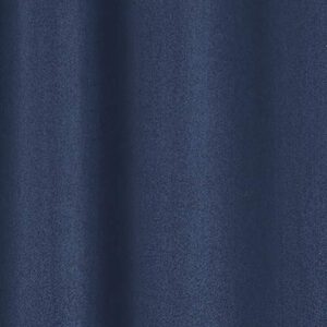 Amazon Basics 99% Room Darkening Theatre Grade Heavyweight Window Panel with Grommets and Thermal Insulated, Noise Reducing Liner - 52" x 54", Navy Blue