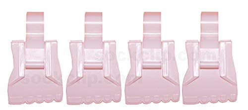 The Amazing Sock Clip Sock Holder, 32 Clips, Baby Pink, Made in U.S.A.