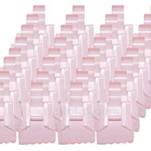 The Amazing Sock Clip Sock Holder, 32 Clips, Baby Pink, Made in U.S.A.