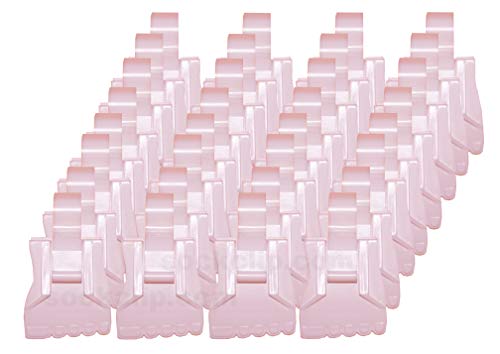 The Amazing Sock Clip Sock Holder, 32 Clips, Baby Pink, Made in U.S.A.