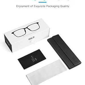 CNLO Blue light blocking Glasses,Computer Glasses,Gaming Glasses,TV Glasses，For UV Protection, Anti Eyestrain,Lightweight Frame Eyewear,Men/Women (Crystal)