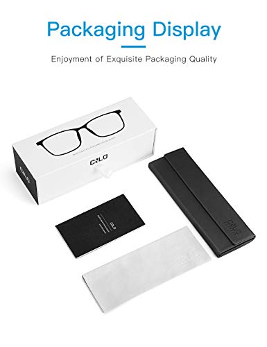 CNLO Blue light blocking Glasses,Computer Glasses,Gaming Glasses,TV Glasses，For UV Protection, Anti Eyestrain,Lightweight Frame Eyewear,Men/Women (Crystal)