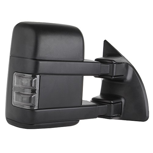 FEIPARTS Tow Mirrors Fit for 1999-2015 for Ford for F250/for F350/for F450/for F550 Super Duty Towing Mirrors with Left Right Side Manual Operation Non-Heated with Turn Signal Light