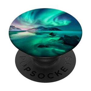 northern polar lights popsockets swappable popgrip