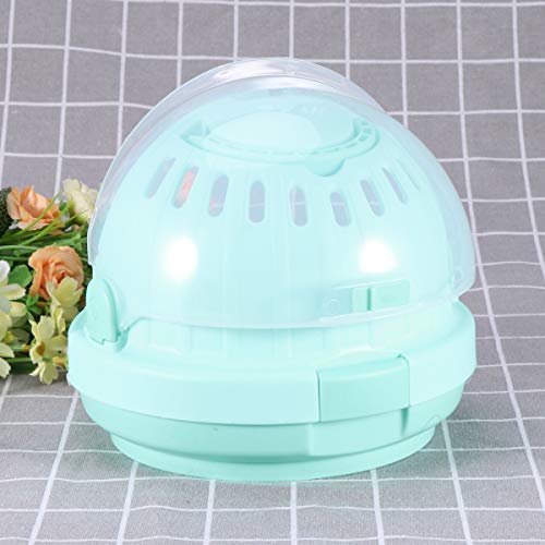 POPETPOP Portable Hamster Cage-Transparent Plastic Small Animal Carrier Fully-Equipped Accessories for Syrian Hamster Gerbil Rat Mouse Squirrel Rodent Travel Carrier-Green