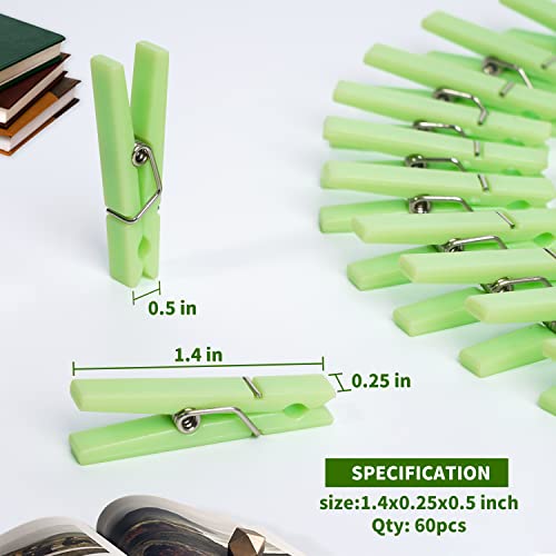60 Baby Shower Clothespin Games (Green)