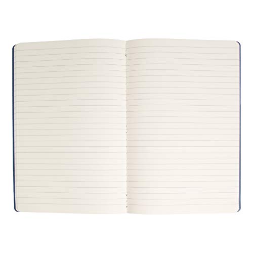 Simply Genius A5 Notebooks for Work, Travel, Business, School & More - College Ruled Notebook - Softcover Journals for Women & Men - Lined Note Books with 92 pages, 5.5" x 8.3" (Navy, 6 pack)