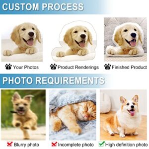 Customized Pillow - Duplex Printing Shape Photo Pillow with Pet, Idol, Face, Throw Pillow - Personalized Photo Gifts for Birthday/Mother's/Father's Day (16inches)