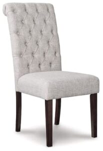 signature design by ashley adinton classic upholstered dining chair, 2 count, light gray