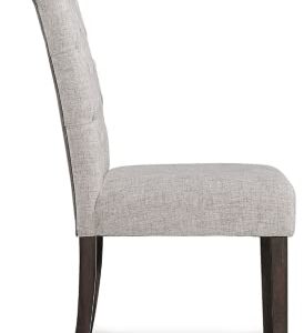 Signature Design by Ashley Adinton Classic Upholstered Dining Chair, 2 Count, Light Gray