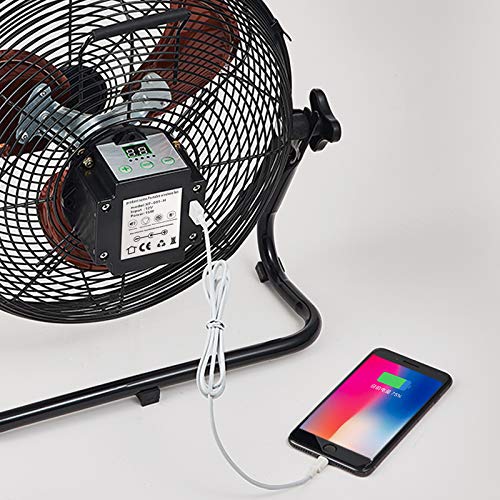 Whirlwind Life Battery Operated Fan, Home or Outdoor Dual-use Portable Fan,With 15600mAh Capacity Battery Can Running 5-24 Hours, Design For Camping，Patio，with USB Output For Phone