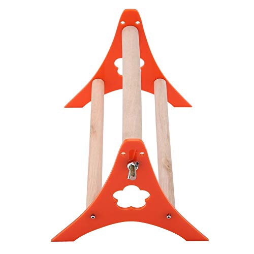 Sheens Bird Triangle Perch Wooden Training Interactive Stand Triangle Ladder Acrylic Pet Toys for Small Birds Parrot Parakeet Cockatiel Cockatoo Conure Lovebird