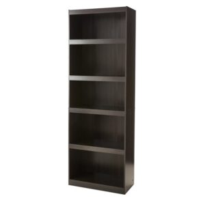 mainstay 71" 5-shelf standard bookcase, (espresso + free)