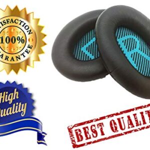 Headphone Replacement Ear Pads by AvimaBasics – Premium Cover Pads Compatible with Bose Quiet Comfort QC2 QC15 QC25 QC35 SoundLink SoundTrue Around Ear II AE2 Headphone - Clear Sound (1 Pack Black)