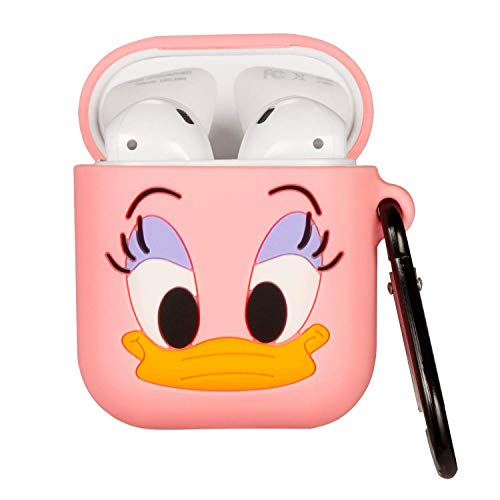 [BodhiTheory] Compatible with Airpods 1&2 Case,Cute 3D Funny Cartoon Character Silicone Airpod Cover, Fun Cool Catalyst Design Skin Kits,Fashion Cases for Girls Kids Teens Boys Air pods(Donald Duck)