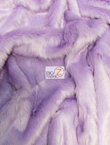 short shag faux fur fabric sold by the yard diy coats costumes scarfs rugs accessories fashion (lavender)