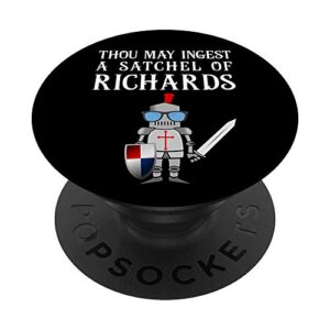 thou may ingest a satchel of richards funny puns adult humor popsockets swappable popgrip