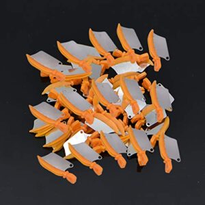 Angzhili 40 Pcs/Box Dental Wedge Knife Teeth Interproximal Plastic Wedge (Orange)