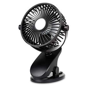 mieuxbuck clip on fan, stroller fan for baby, mini usb portable fan for bed, travelling with rechargeable 2500ma battery 360° rotation