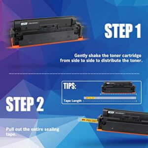 INK E-SALE [with CHIP] High-Yield Compatible Toner Replacement for Canon 055H CRG-055H (4-Pack, K/C/M/Y) use with imageCLASS LBP660 LBP664 MF740 MF741 MF743 MF745 MF746 Printers