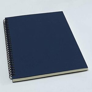 YUREE B5 Spiral Notebook Lined, Spiral Ruled Journal with Hard Kraft Cover, 70 Sheets (140 Pages), 10.3" x 7.2", 3-Pack, Blue