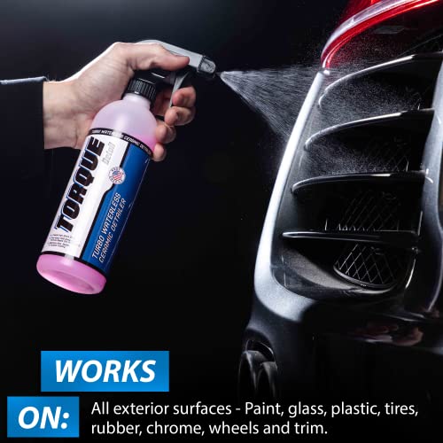 Torque Detail Ceramic Waterless Wash & Quick Detailer - Anti-Static Waterless Car Wash & Quick Detailer - Super High Gloss Formula, Enhances Shine of Top Coat Wax or Ceramic Coating (16 fl. oz)