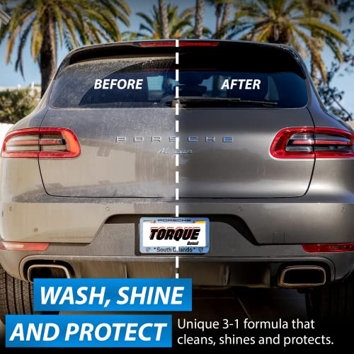 Torque Detail Ceramic Waterless Wash & Quick Detailer - Anti-Static Waterless Car Wash & Quick Detailer - Super High Gloss Formula, Enhances Shine of Top Coat Wax or Ceramic Coating (16 fl. oz)