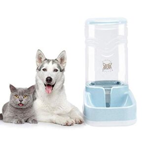 Dog Water Dispenser,Water Bowl for Dogs，Pet Automatic Waterer, Gravity Water Dispenser Station Self-Dispensing for Cats/Dogs Bowl，Automatic Gravity Fountain Bottle Bowl Dish Stand 1 Gal(3.8L)